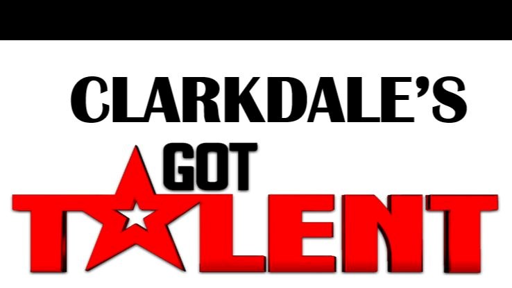 Clarkdale's Got Talent with the word Talent in red and the a as a star